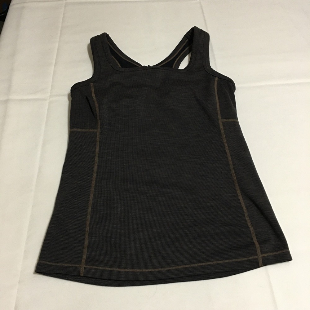 Prana Tank Top Small Brown Racerback Yoga Athletic